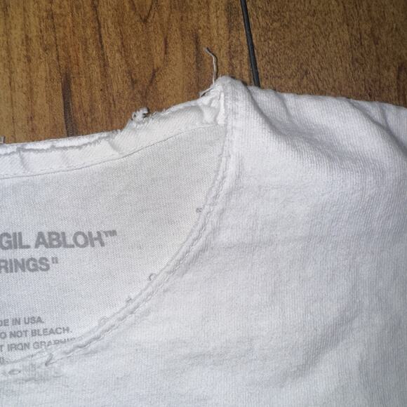 Kid Cudi x Virgil Abloh “Pulling Strings” T-Shirt White Small 20x25 - Picture 6 of 9